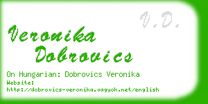 veronika dobrovics business card